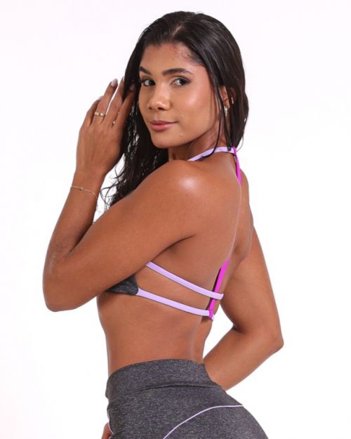Top Zoe Mescla Escuro