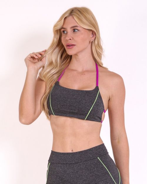 Top Zoe Mescla Escuro