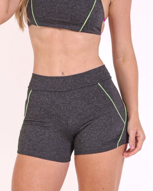 Short Duda Mescla Escuro