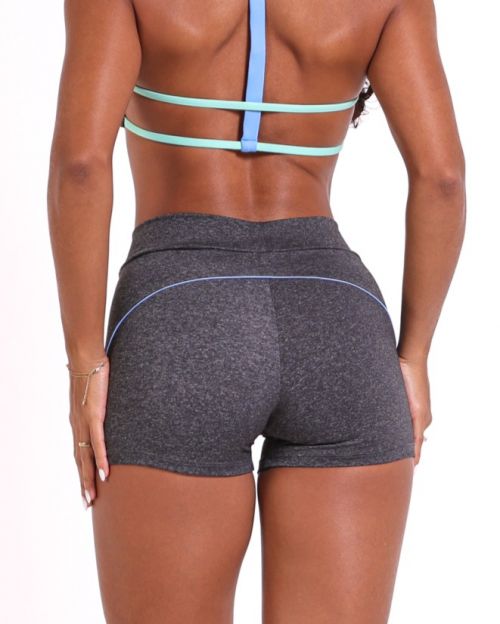 Short Duda Mescla Escuro