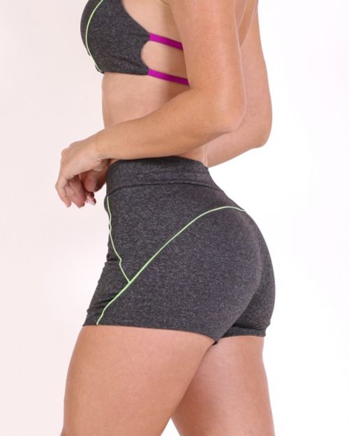 Short Duda Mescla Escuro