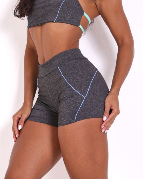 Short Duda Mescla Escuro