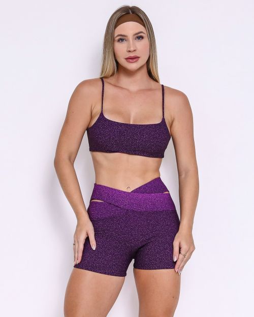Conjunto Short Cós Cruzado New Degradê + Top Ju