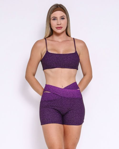 Conjunto Short Cós Cruzado New Degradê + Top Ju