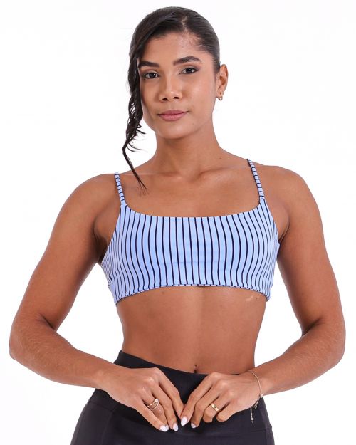 Top Ju Listrado Serenity/Preto