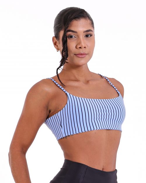 Top Ju Listrado Serenity/Preto