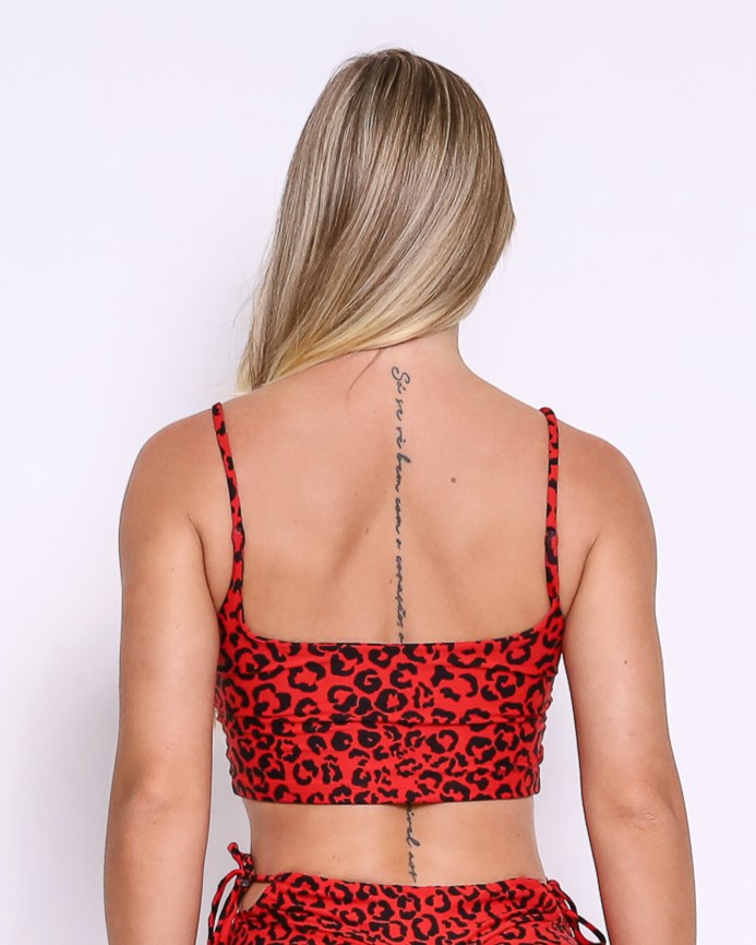 Top Bruna Onça Colors Vermelho