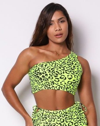 Top Paloma Onça Colors Amarelo Neon