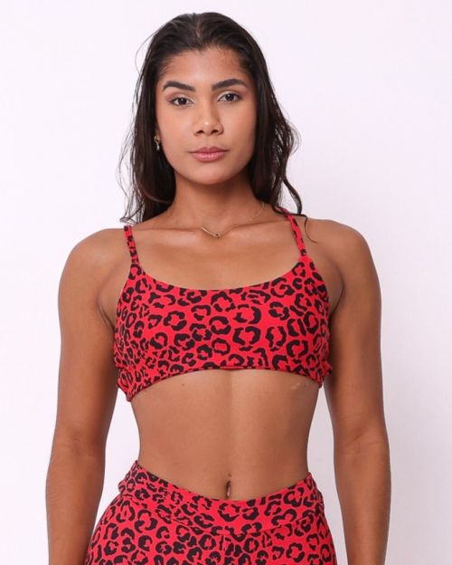 Top Aline Onça Colors Vermelho