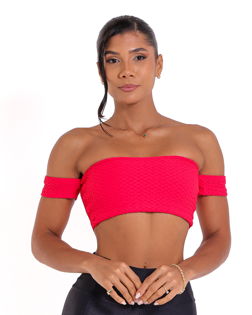Top Ciganinha Textura Soft