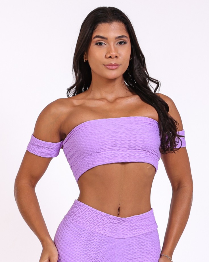 Top Ciganinha Textura Soft