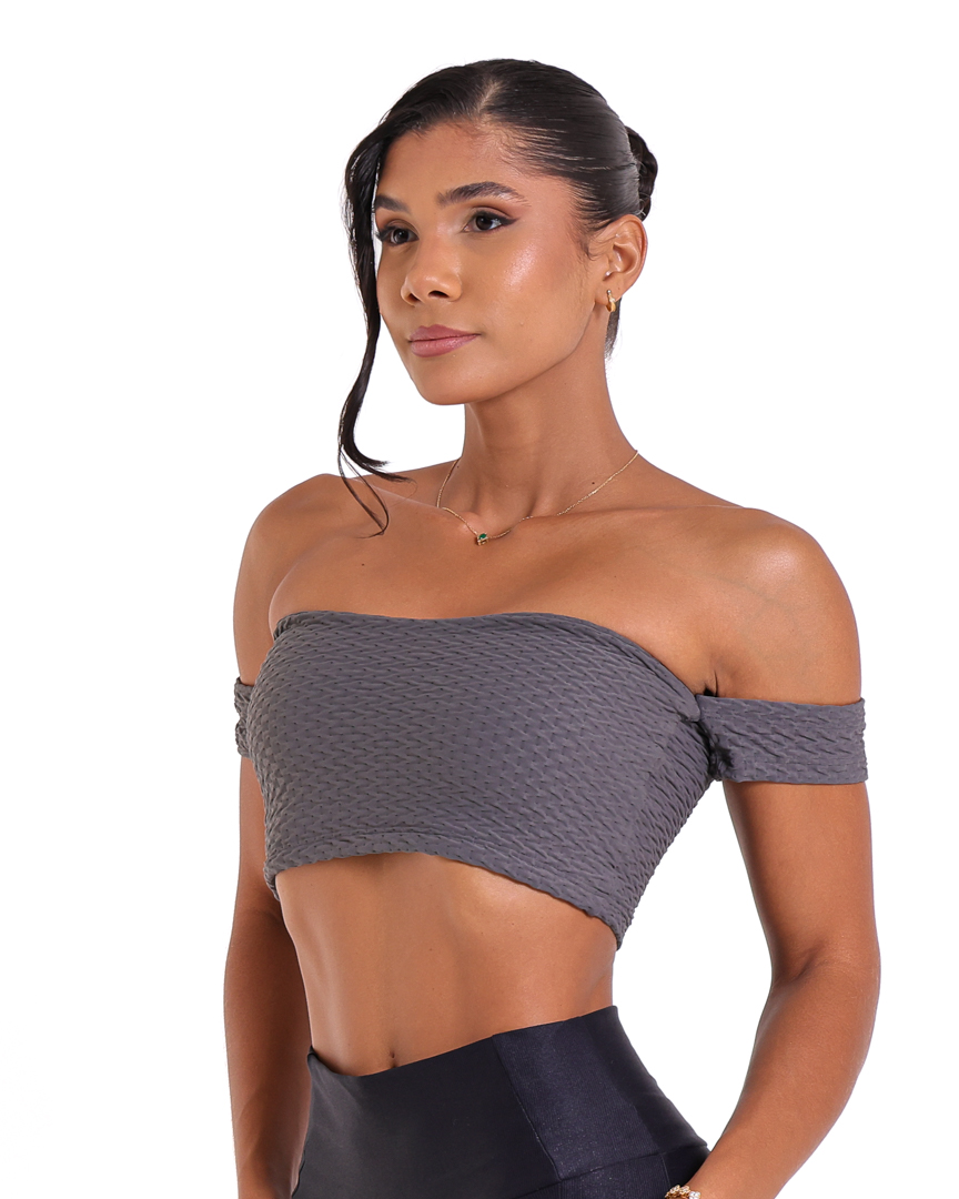 Top Ciganinha Textura Soft