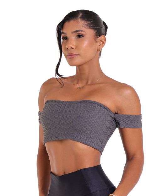 Top Ciganinha Textura Soft