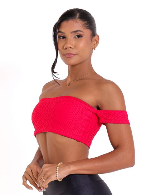 Top Ciganinha Textura Soft