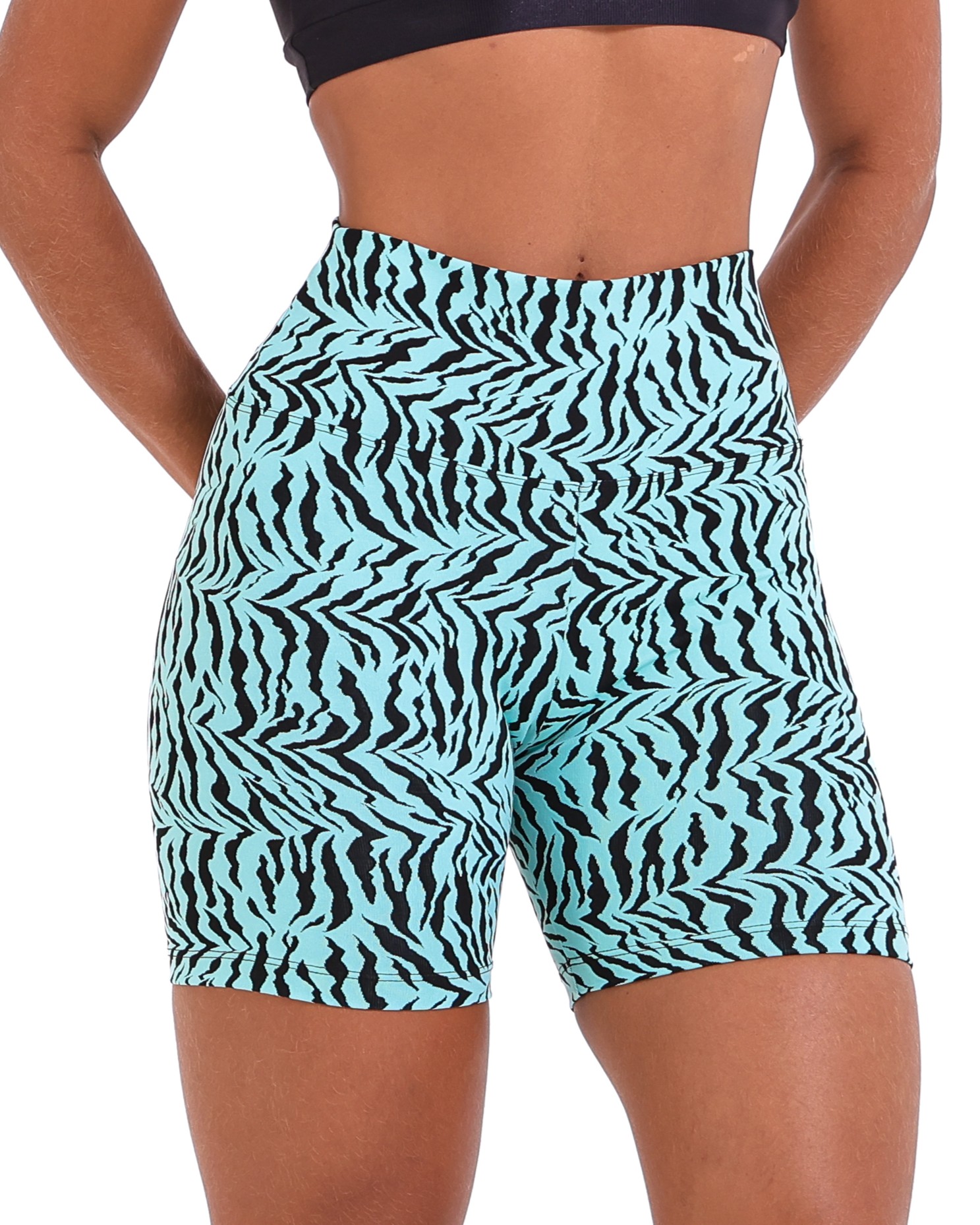 Short Bermuda Zebra Verde Água