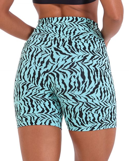 Short Bermuda Zebra Verde Água