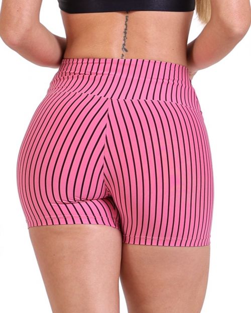 Short Bermuda Listrado Preto/Babaloo
