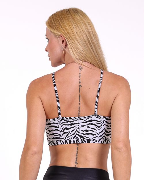 Top Escamas Zebra Branco
