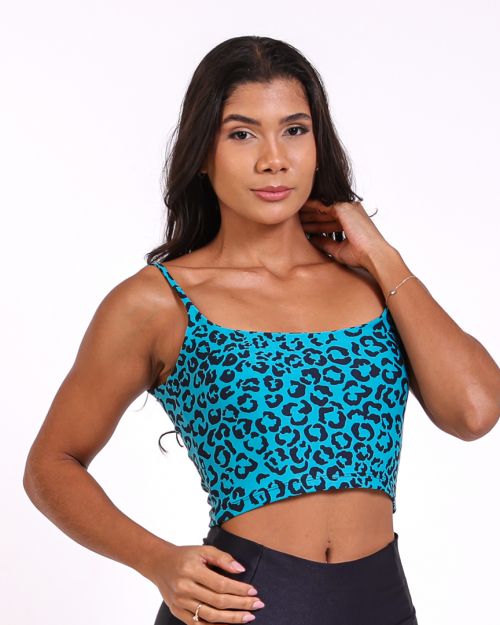Top Regatinha On�a Colors Petr�leo