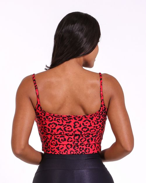 Top Regatinha On�a Colors Vermelho