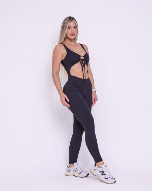 Macac�o Bianca Jacquard Folhagem