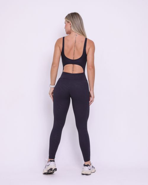 Macac�o Bianca Jacquard Folhagem
