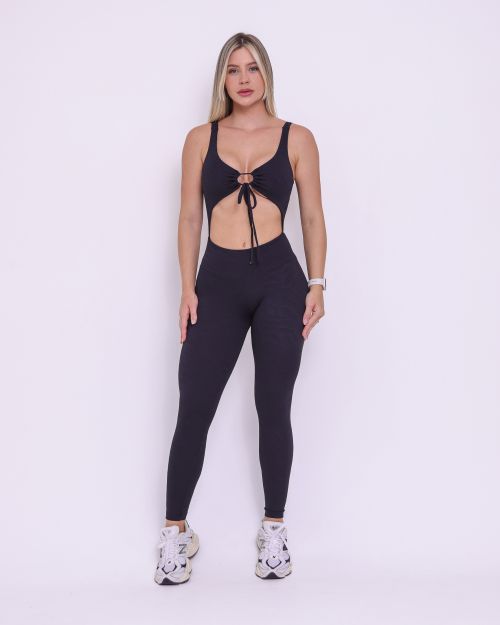 Macac�o Bianca Jacquard Folhagem