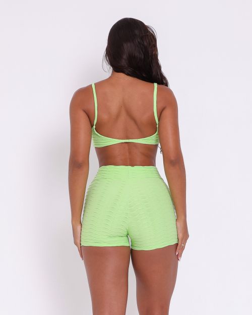 Conjunto Short Básico Curtinho Textura Lumy + Top Ju