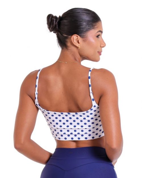 Top Regatinha Poa Azul