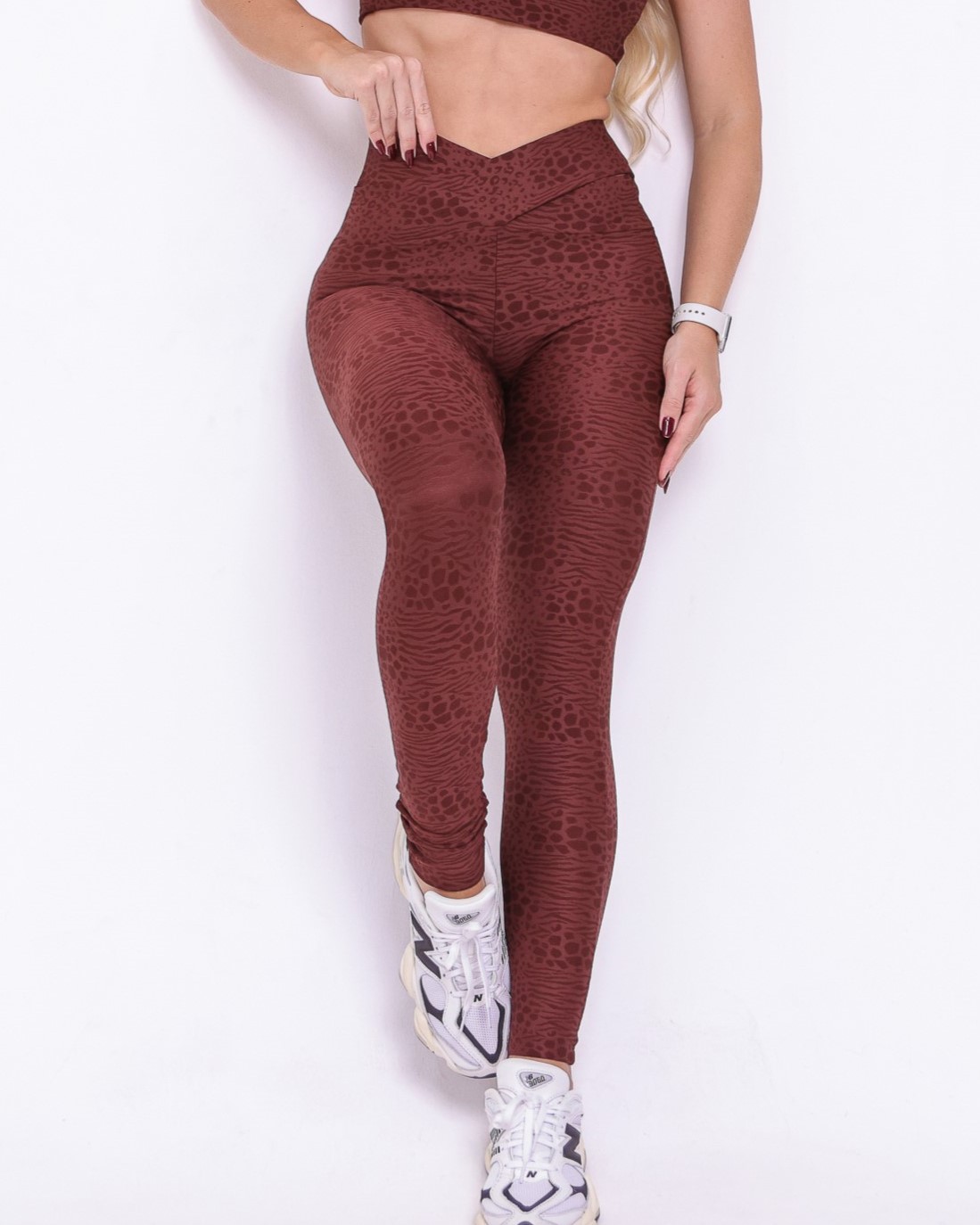 Calça Legging Básica Cós Cruzado Feline (P)