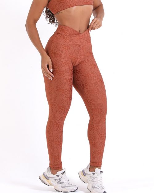 Calça Legging Básica Cós Cruzado Feline (P)