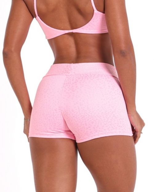Short B�sico Curtinho Jacquard Poa