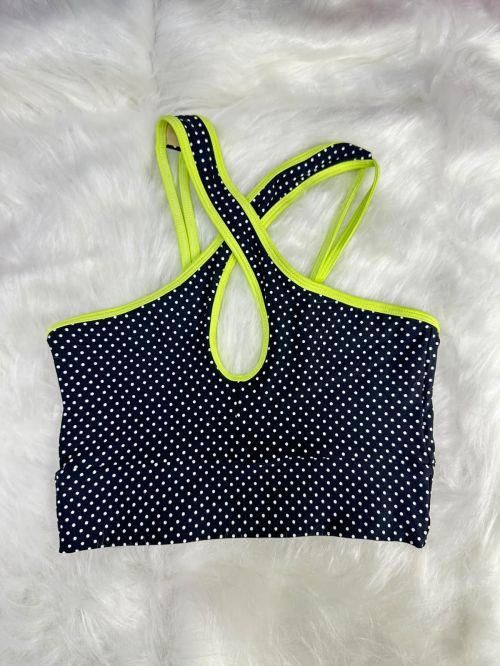 Top Cruzado Bicolor Mini Po� Branco