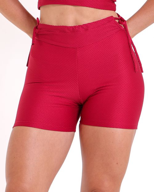 Short Empina Ajuste Textura Colmeia