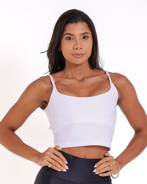 Top Regatinha Textura Colmeia