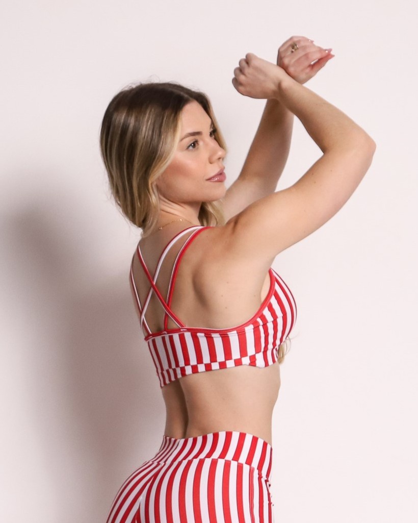 Top Vivi Listrado Branco
