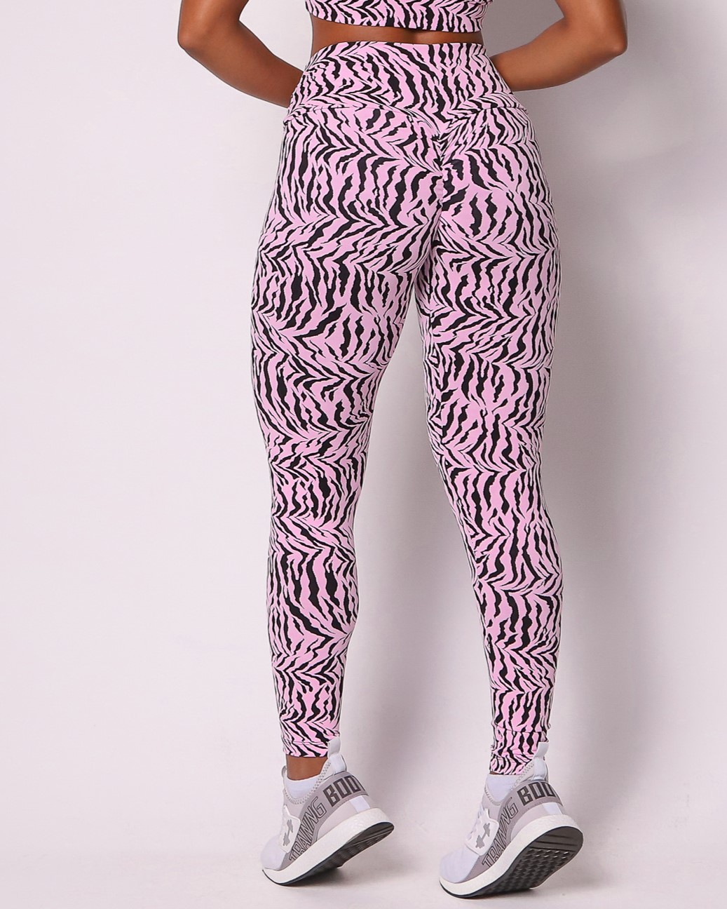 Calça Legging Empina Zebra Rosaceo