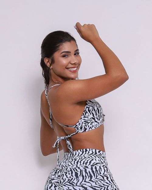 Top Paula Zebra Branco