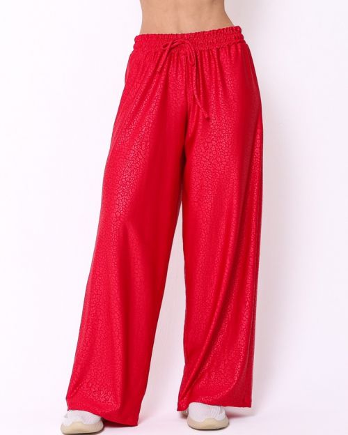 Calça Pantalona Wide Animal Print