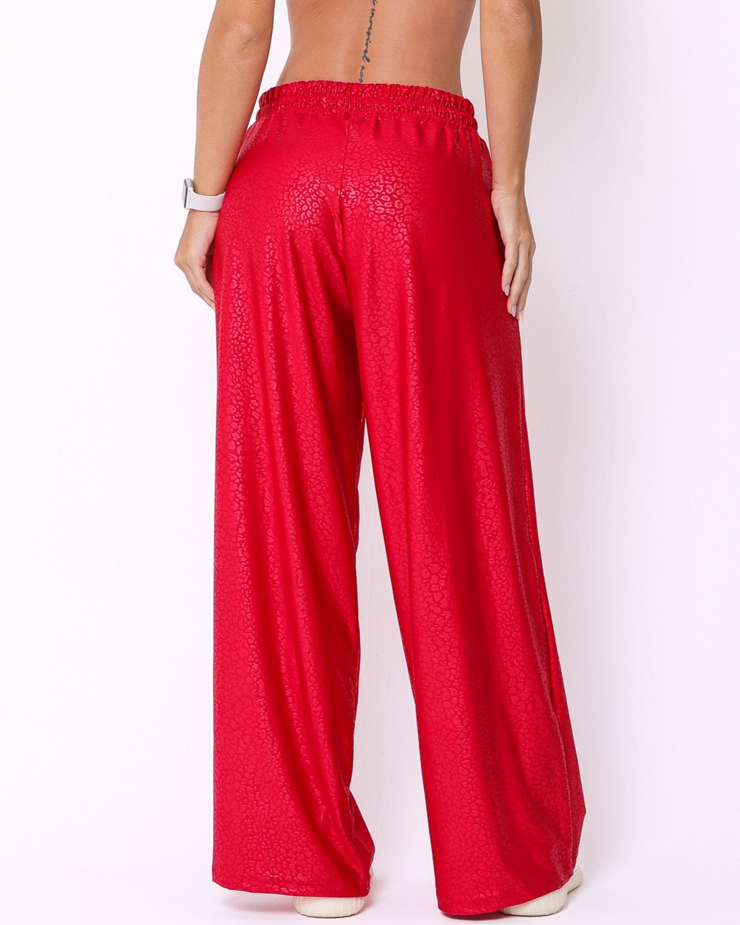 Calça Pantalona Wide Animal Print