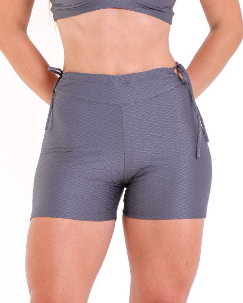 Short Empina Ajuste Textura Geométrica