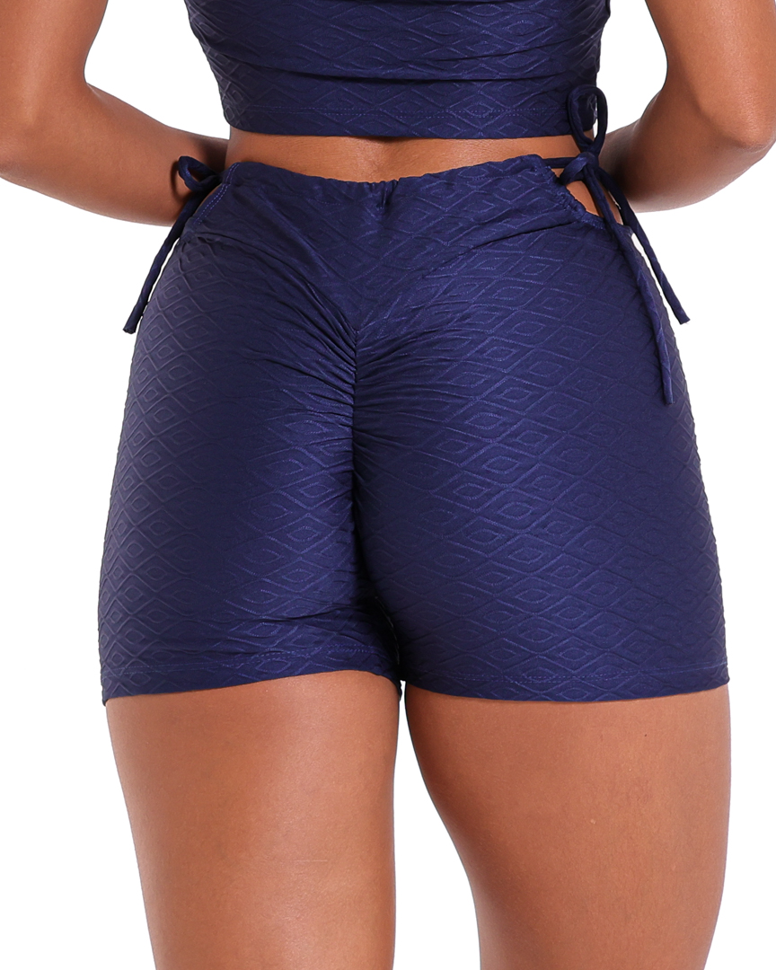 Short Empina Ajuste Textura Geométrica