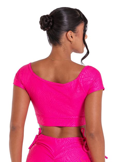 Top Manguinha Cirre Zebra