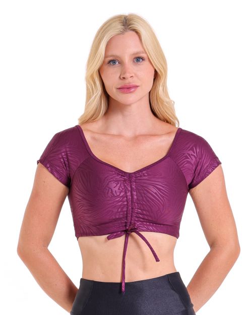 Top Manguinha Cirre Zebra