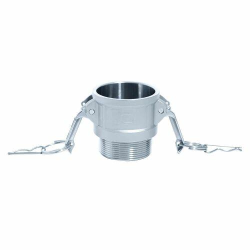 UV-B Engate R�pido Acoplador A�o Inox 304 Rosca Macho Tipo CamLock