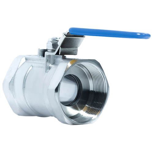 ACI-V10N V�lvula Esfera Monobloco Veda��o PTFE PURO Total Inox 316 Rosca F�mea