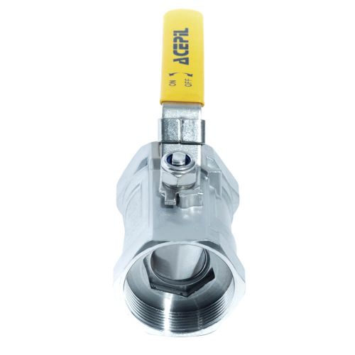 ACI-V10N V�lvula Esfera Monobloco Veda��o PTFE PURO Total Inox 304 Rosca F�mea