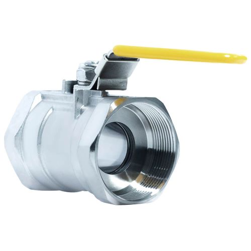 ACI-V10N V�lvula Esfera Monobloco Veda��o PTFE PURO Total Inox 304 Rosca F�mea