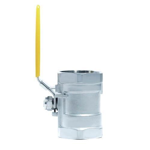 ACI-V10N V�lvula Esfera Monobloco Veda��o PTFE PURO Total Inox 304 Rosca F�mea