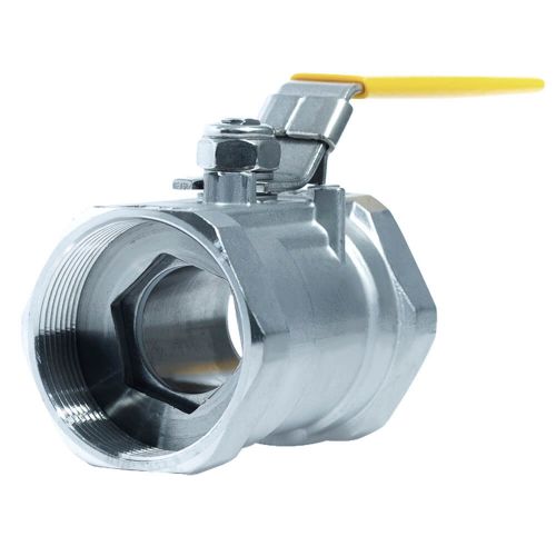 ACI-V10N V�lvula Esfera Monobloco Veda��o PTFE PURO Total Inox 304 Rosca F�mea